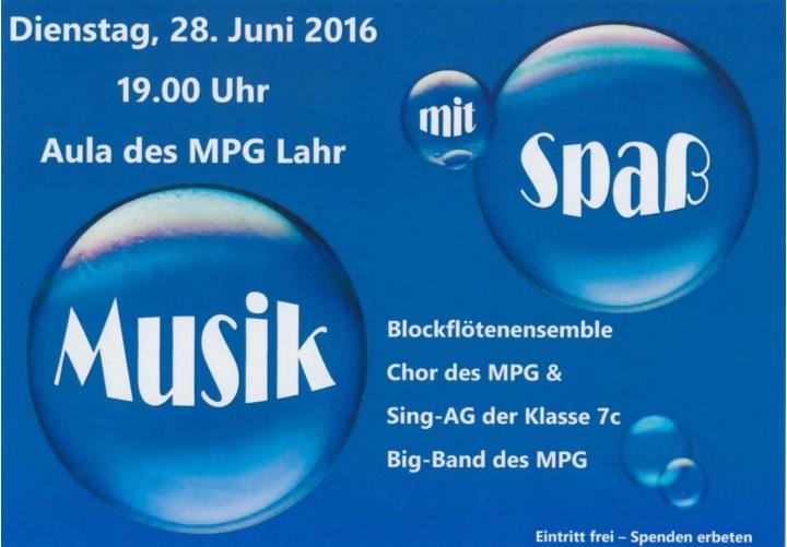 Sommerkonzert: Spaß mit Musik | Max-Planck Gymnasium